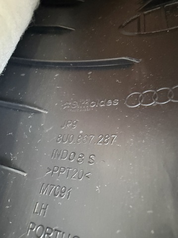 Обшивка стійки кузова внутрішня, задня ліва 8U08672874PK VAG