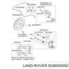 Супорт гальмівний, задній, лівий SOB500052 LAND ROVER