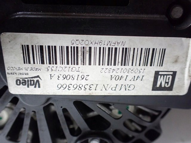 Генератор автомобільний 13586366 OPEL