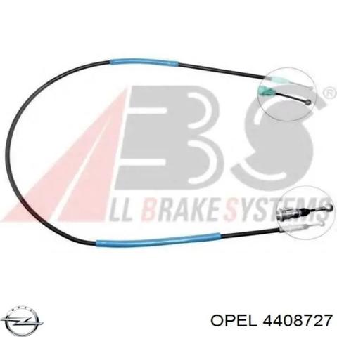 Трос ручника задній правий 4408727 OPEL
