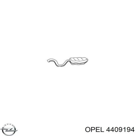 Штани глушника передні 4409194 OPEL