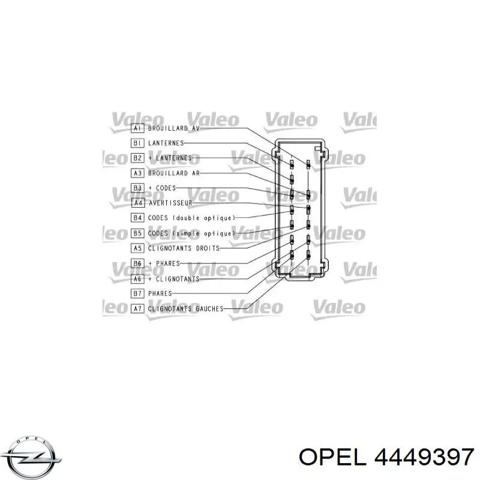 Перемикач підрульовий, лівий 4449397 OPEL