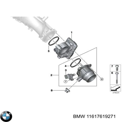 Патрубок дросельний 11617619271 BMW