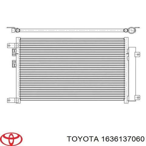 Вентилятор / крильчатка радіатора охолодження, лівий 1636137060 TOYOTA