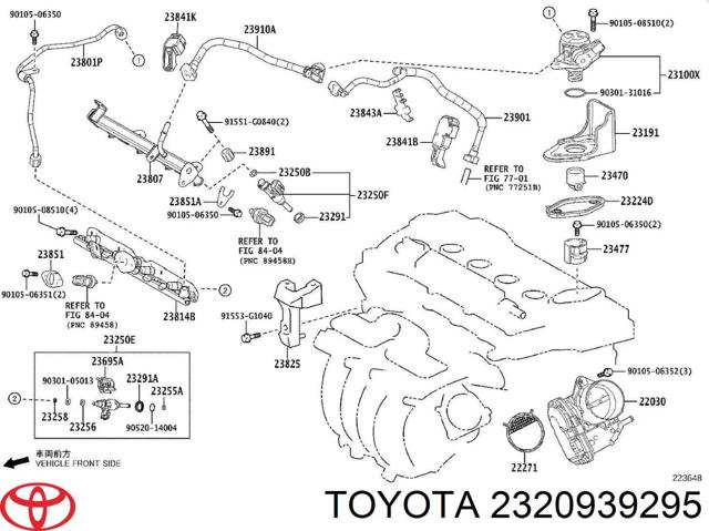 Форсунка інжектора 2320939295 TOYOTA