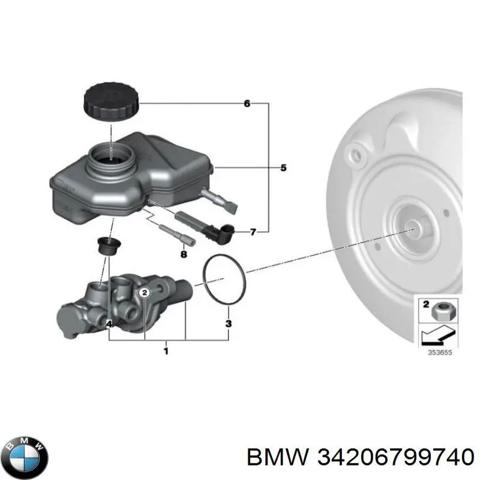 Захист гальмівного диска, заднього 34206799740 BMW