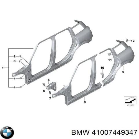 Крило заднє 41007449347 BMW
