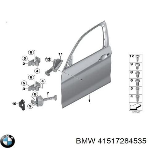 Петля передніх дверей, лівою 41517284535 BMW