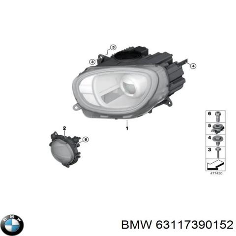Основна фара - вставка 63117390152 BMW