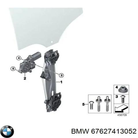 Мотор склопідйомника дверей задніх, правих 67627413052 BMW