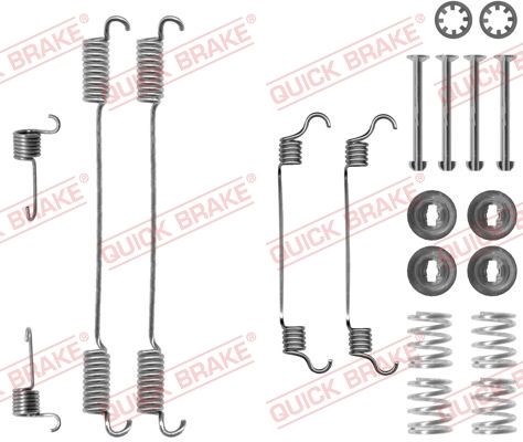 105-0740 quick brake комплект пружинок колодок ручника fiat scudo 94- (255x60) (bendix) 105-0740