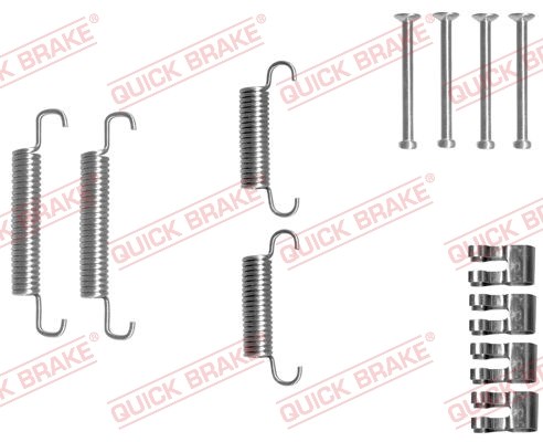 105-0839 quick brake комплект пружинок колодок ручника iveco ii 99- (172x41) 105-0839