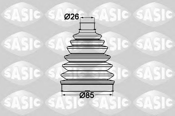 1904021   sasic - пильовик привідного валу SAS1904021