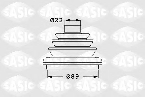 1906047   sasic - пильовик привідного валу SAS1906047