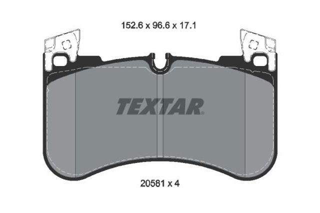 Колодки передні 2058101 TEXTAR