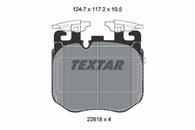 Тормозні колодки 2261801 TEXTAR