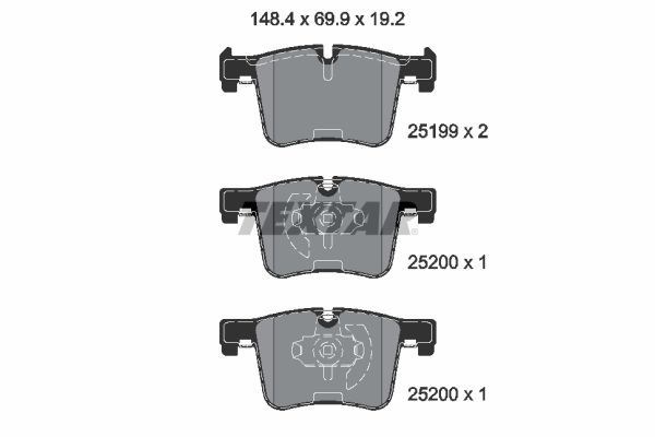 Тормозні колодки 2519901 TEXTAR