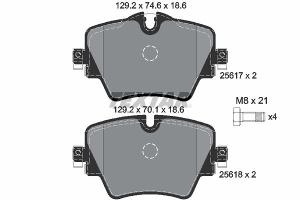 Колодки передні 2561701 TEXTAR