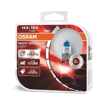64151nl-hcb-duo osram лампа h3 12v 55w pk22s night breaker laser +150% 64151NL-HCB