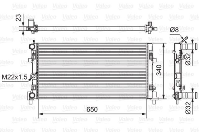 Система охолодження двигуна 701522 VALEO