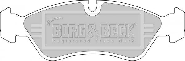 Bbp1423 borg & beck - гальмівні колодки до дисків BBP1423