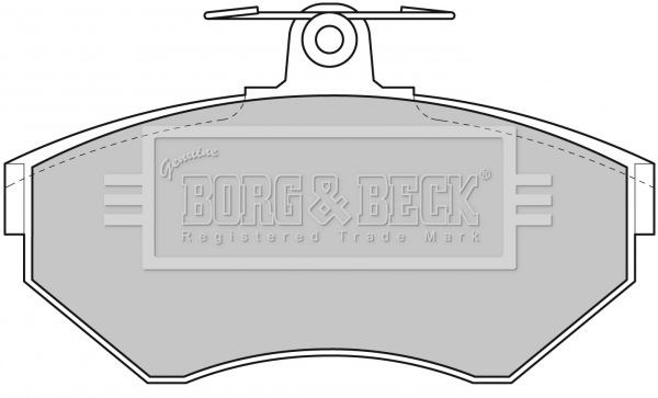 Bbp1620 borg & beck - гальмівні колодки до дисків BBP1620