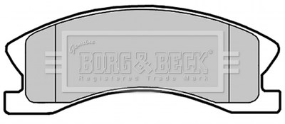 Bbp2148 borg & beck  гальмівні колодки до дисків BBP2148