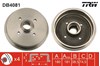 Барабан гальмівний задній DB4081 TRW