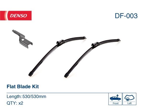 Df-003  denso - комплект склоочисників flat blade kit DF-003