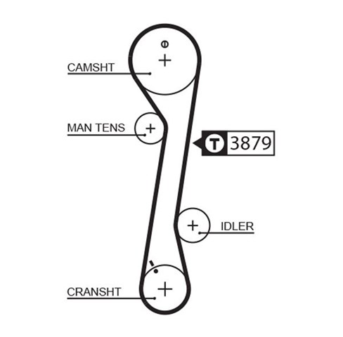 Ремни ГРМ K025457XS GATES