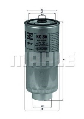 Elg5247 фільтр палива ( аналогwf8057/kc36) KC36