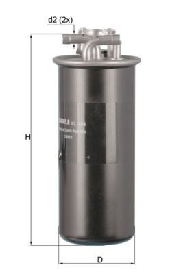 Фільтр паливний дизельний KL454