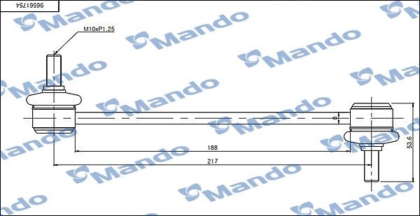 Sld0003 mando тяга стабілізатора SLD0003