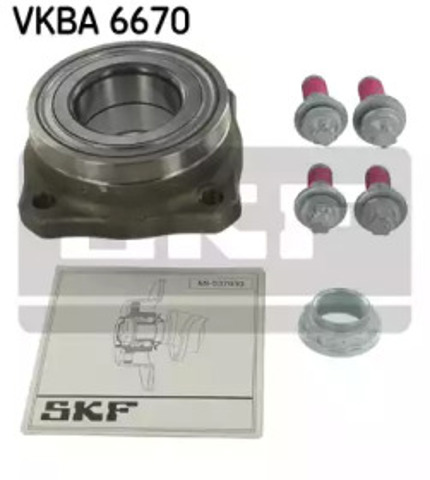 Vkba 6670 skf підшипник ступиці з елементами монтажу VKBA 6670