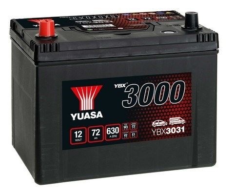 Yuasa 12v 72ah smf battery japan ybx3031 (1) акція!!! YBX3031