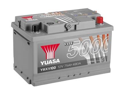 Yuasa 12v 75ah silver high performance battery  ybx5100 (0) акція!!! YBX5100
