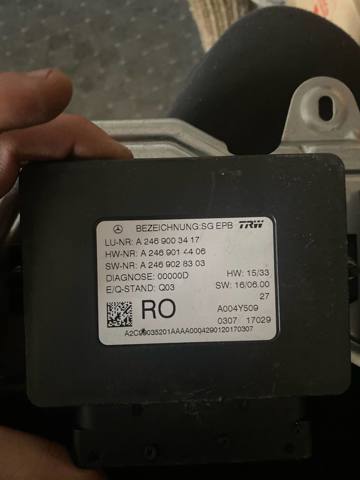 Блок стоянкового гальма A2469003417 MERCEDES