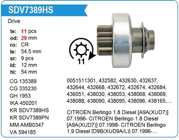 Привід стартера бендикс SD3013 AS