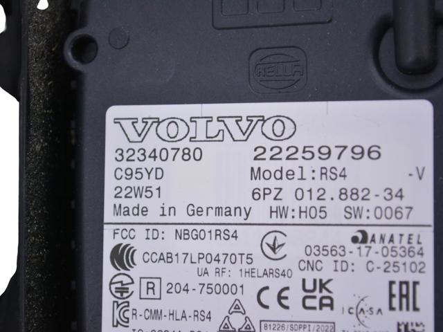 Датчик контролю мертвої зони, задній 32340780 VOLVO