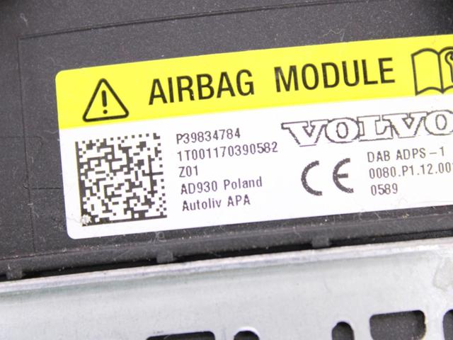 Подушка безпеки, водійська, AIRBAG 39834784 VOLVO