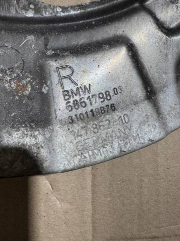 Захист гальмівного диска, переднього, правого 34106861798 BMW