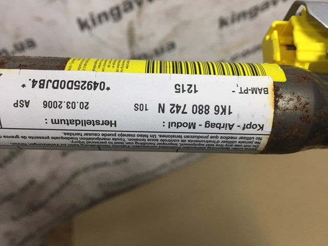 Подушка безпеки, бічна, права, AIRBAG 1K6880742N VAG