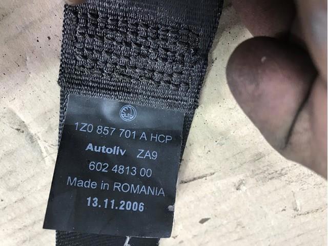 Ремінь безпеки передній лівий 1Z0857701A VAG