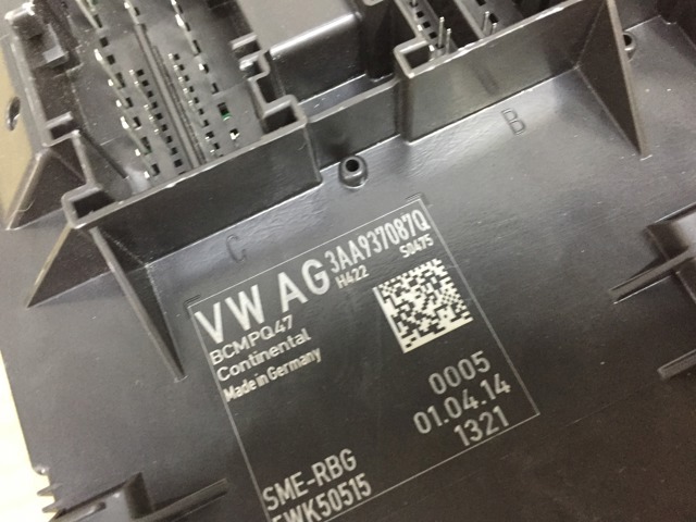 Блок управління комфорту 3AA937087Q VAG