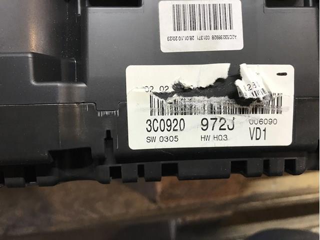 Прилади управління 3C0920972J VAG
