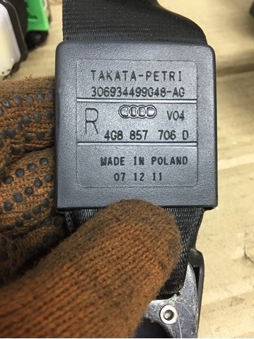 Ремінь безпеки передній правий 4G8857706D VAG