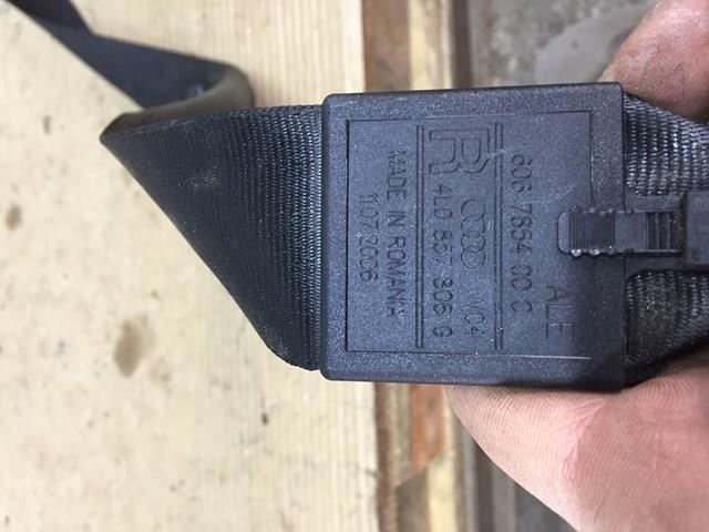 Пасок безпеки задній правий 4L0857806G VAG