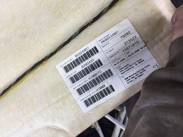 Оббивка даху внутрішня 51448037340 BMW