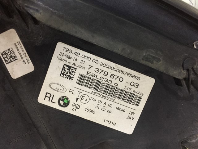 Фара ліва передня 63117348507 BMW
