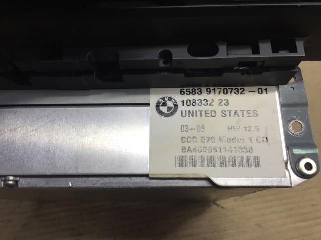 Магнітола 65839170732 BMW